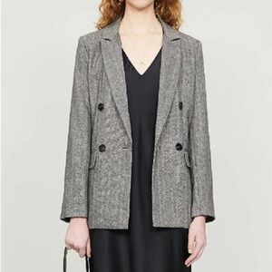 REFORMATION // herringbone wool blazer